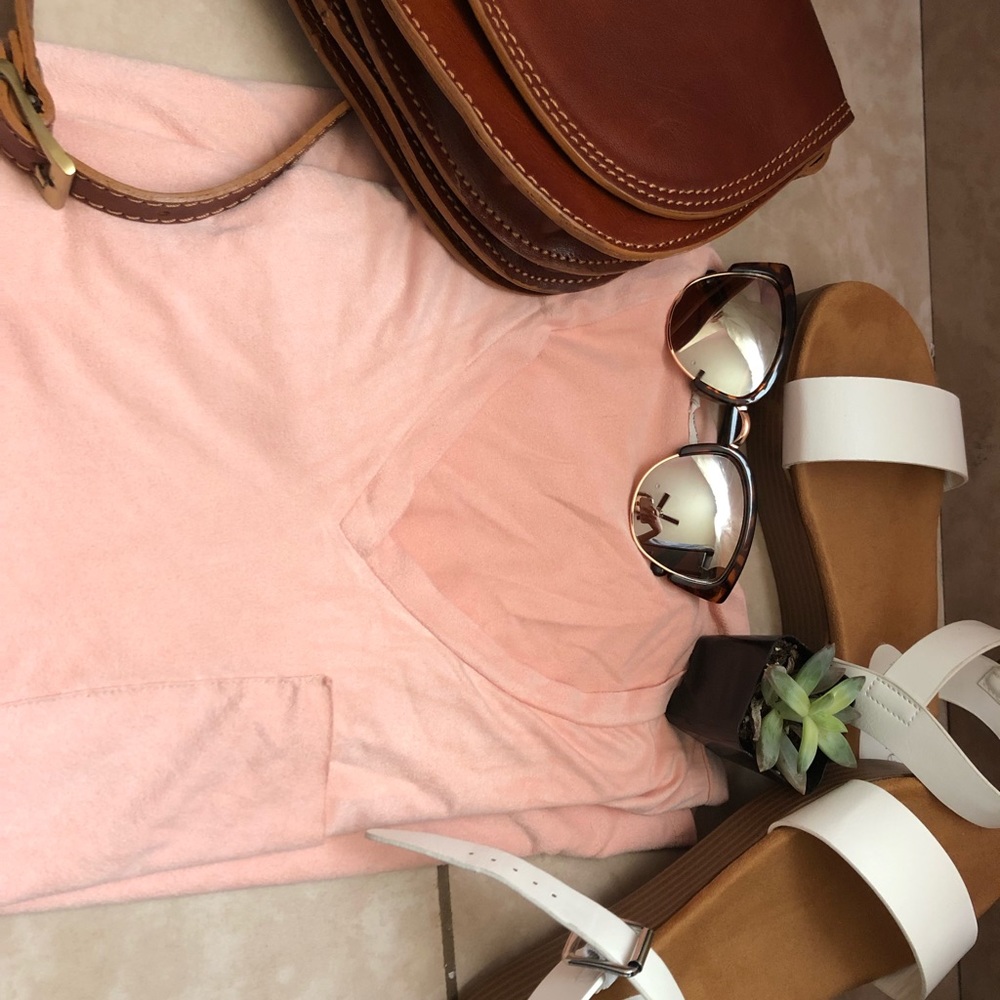 V neck, short sleeve dress (tee shirt dress)